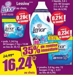 Norma Lenor Lessive aanbieding
