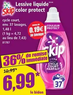 Norma Skip Lessive Liquide Color Protect aanbieding