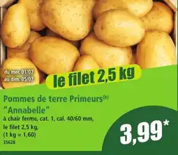 Norma Pommes de terre Primeurs "Annabelle" aanbieding