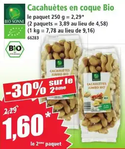 Norma Cacahuètes en coque Bio aanbieding
