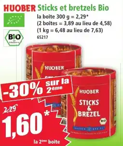 Norma Huober Sticks et bretzels Bio aanbieding