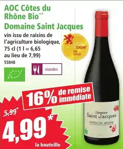 Norma AOC Côtes du Rhône Bio** Domaine Saint Jacques aanbieding