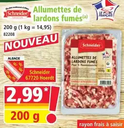 Norma Allumettes de lardons fumés aanbieding