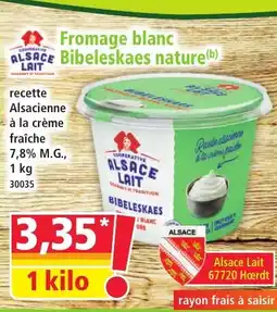 Norma Fromage blanc Bibeleskaes nature aanbieding