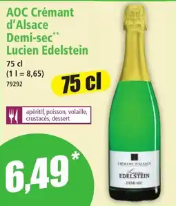 Norma AOC Crémant d'Alsace Demi-sec Lucien Edelstein aanbieding