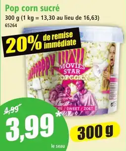 Norma Pop corn sucré aanbieding