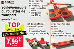 Norma Soulève-meuble ou roulettes de transport aanbieding
