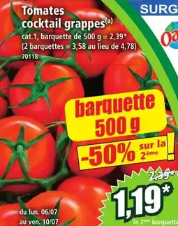 Norma Tomates cocktail grappes aanbieding
