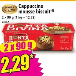 Norma Cappuccino mousse biscuit aanbieding