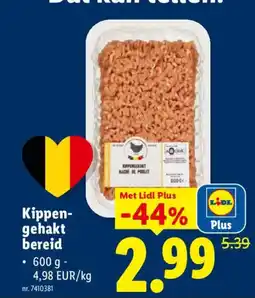 Lidl Kippen- gehakt bereid aanbieding