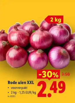 Lidl Rode uien XXL aanbieding