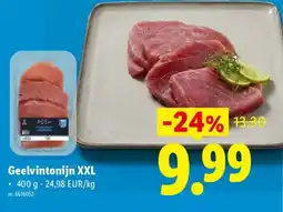 Lidl Geelvintonijn XXL aanbieding