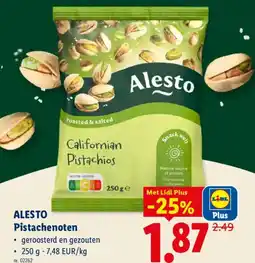 Lidl Alesto Pistachenoten aanbieding