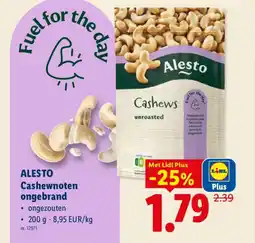 Lidl Alesto Cashewnoten ongebrand aanbieding