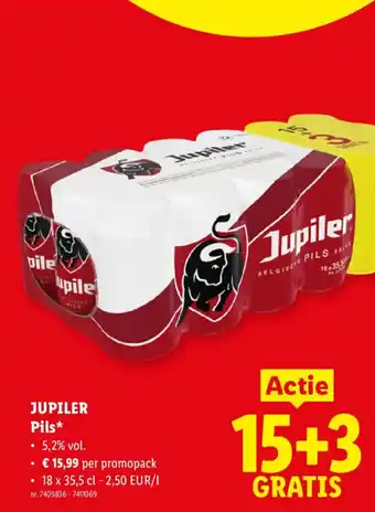 Lidl Jupiler Pils aanbieding