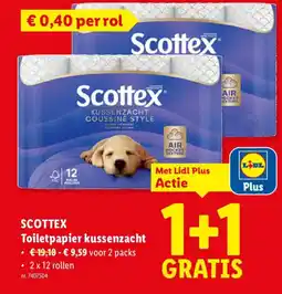 Lidl Scottex Toiletpapier kussenzacht aanbieding