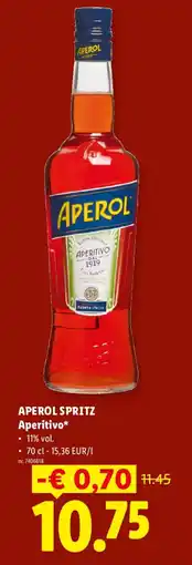 Lidl Aperol Spritz Aperitivo aanbieding