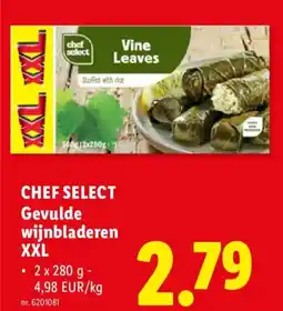 Lidl Chef Select Gevulde wijnbladeren XXL aanbieding