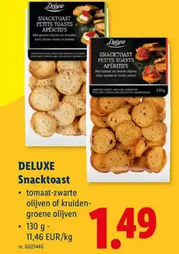 Lidl Deluxe Snacktoast aanbieding