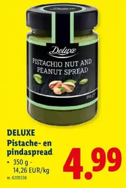 Lidl Deluxe Pistache-en pindaspread aanbieding