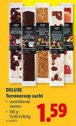 Lidl Deluxe Torronereep Zacht aanbieding