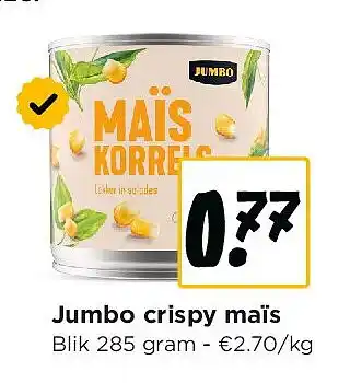 Jumbo Jumbo crispy maïs aanbieding