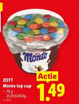 Lidl Zott Monte top cup aanbieding