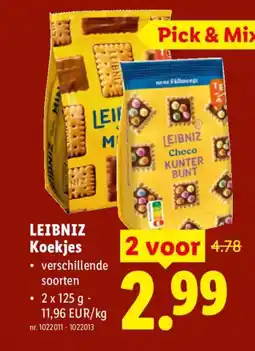 Lidl Pick & Mix Leibniz Koekjes aanbieding