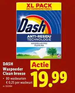 Lidl Dash Waspoeder Clean breeze aanbieding