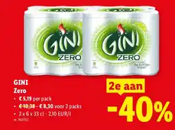 Lidl Gini Zero aanbieding