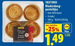 Lidl tastino Bladerdeeg- pasteitjes aanbieding