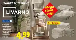 Lidl Livarno Handdoeken aanbieding