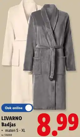 Lidl Livarno Badjas aanbieding
