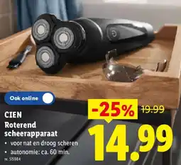 Lidl Cien Roterend scheerapparaat aanbieding
