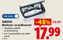 Lidl Sanitas Manicure- en pedicureset aanbieding