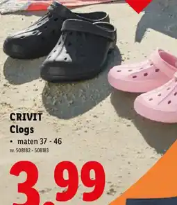 Lidl Crivit clogs aanbieding