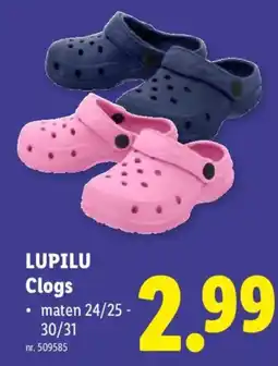Lidl Luipu clogs aanbieding