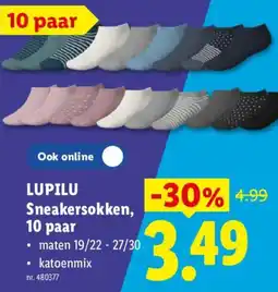 Lidl Lupilu Sneakersokken aanbieding
