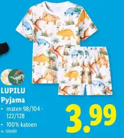 Lidl Luiplu Pyjama aanbieding