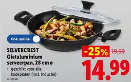 Lidl Silvercrest Gietaluminium serveerpan aanbieding