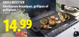Lidl Grillmeister Gietijzeren braadpan, grillpan of grillplaat aanbieding