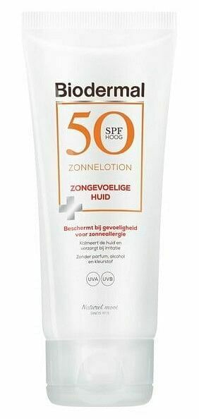 De Online Drogist Biodermal Zonnelotion Droge Huid Spf50+ , ook geschikt voor kinderen aanbieding