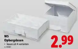 Lidl W5 Opbergdozen aanbieding
