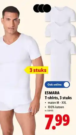 Lidl Esmara T-shirts aanbieding