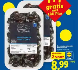 Lidl Zeeuwse supermosselen bodemcultuur aanbieding
