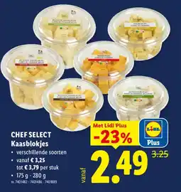 Lidl Kaasblokjes aanbieding