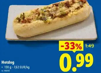 Lidl Hotdog aanbieding