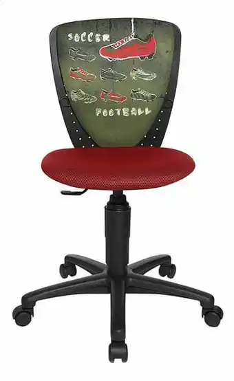 Topstar kinderbureaustoel Nic voetbal rood/groen