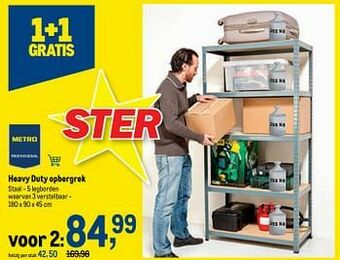 Makro Heavy duty opbergrek aanbieding