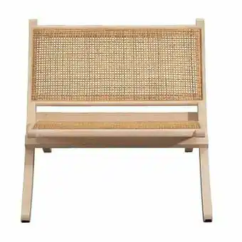 Leen Bakker Fauteuil Doddy - hout/webbing - naturelkleur - Leen Bakker aanbieding